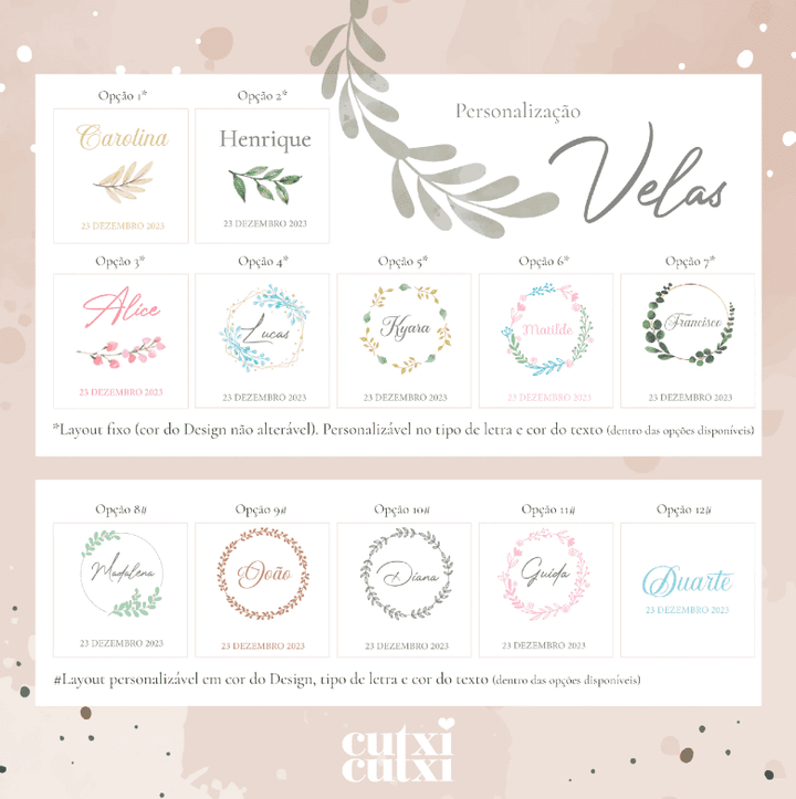 Conjunto Batizado DELUXE NATURE com Vela Concha Toalha e Caixa Grande - Gorgurão