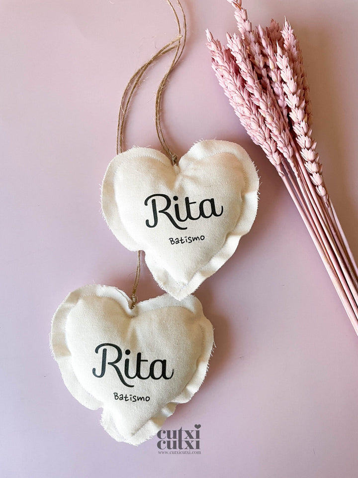 Memórias em Coração - lembrança de batismo