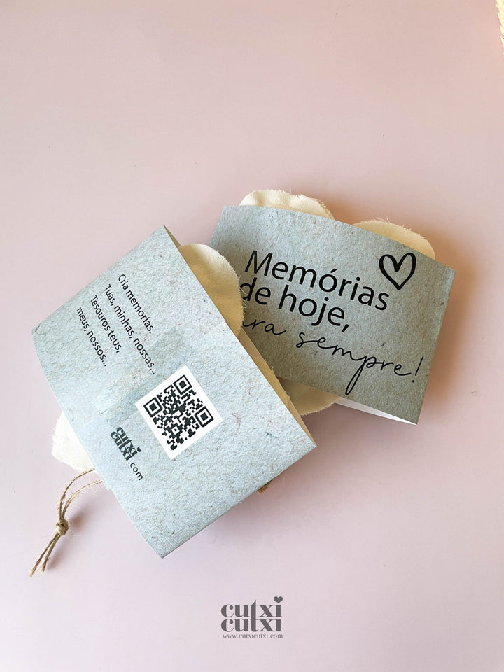 Memórias em Coração - lembrança de batismo