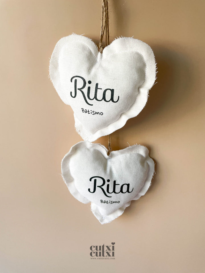 Memórias em Coração - lembrança de batismo