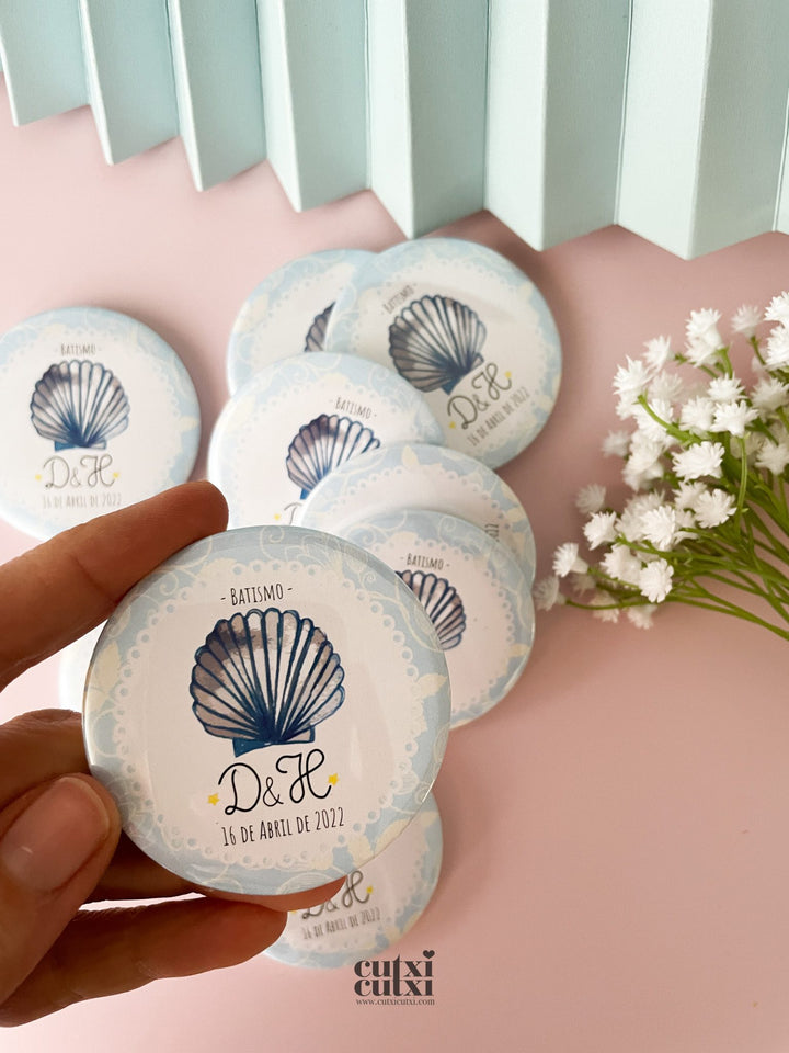 Imans e Espelhos ou Porta-Chaves com Santinhos, Personalizados