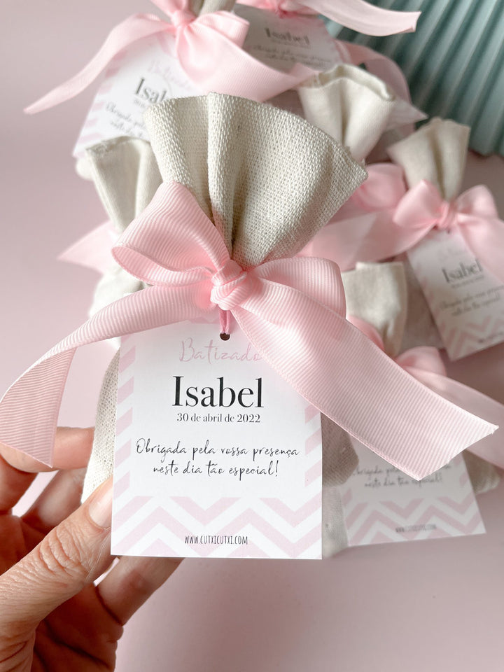 Saquinho de alfazema - Lembrança Batizado