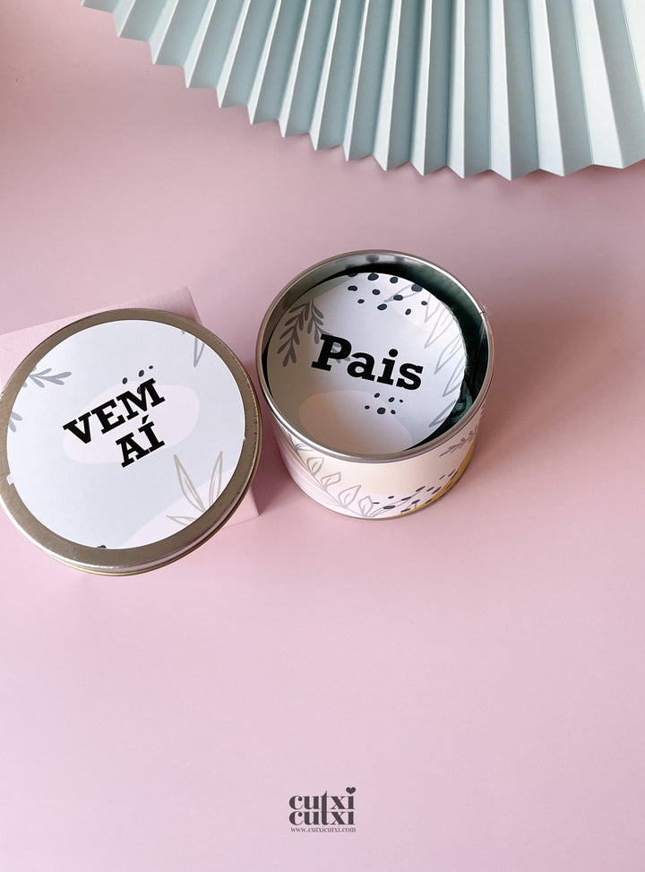 Anúncio Revelação Surpresa com Sapatinho de Bebé