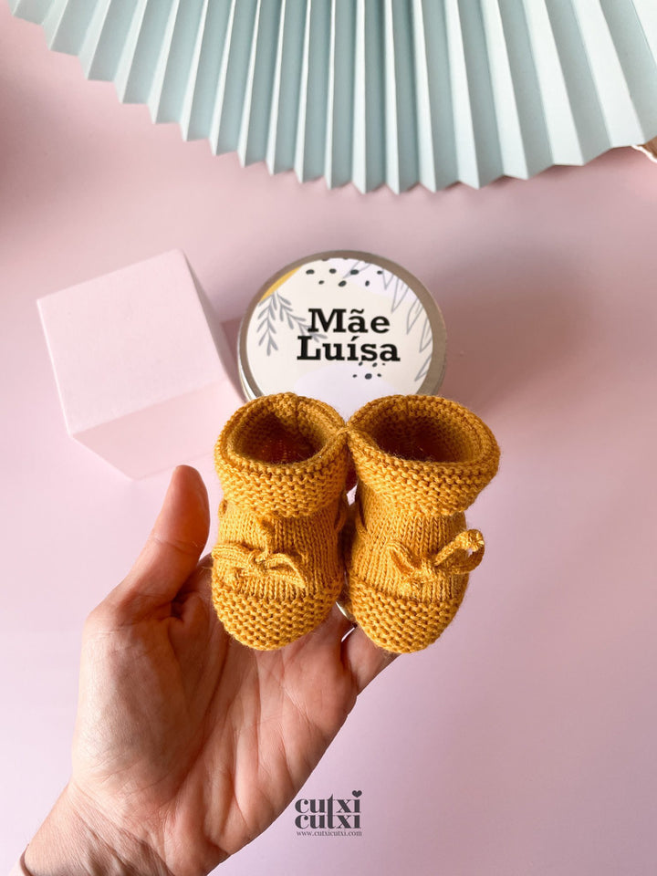 Anúncio Revelação Surpresa com Sapatinho de Bebé