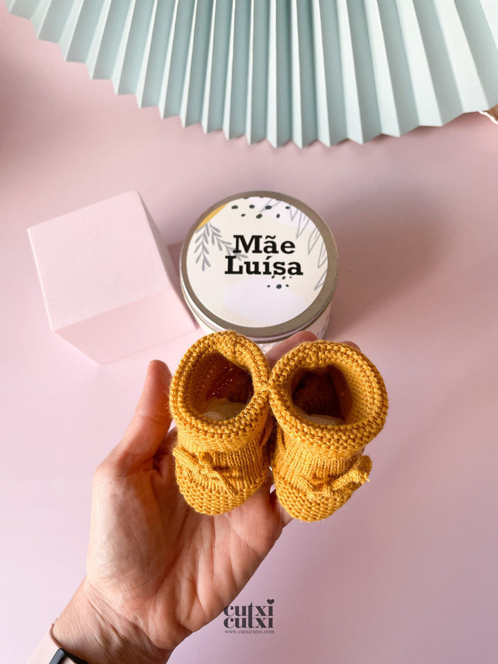 Anúncio Revelação Surpresa com Sapatinho de Bebé