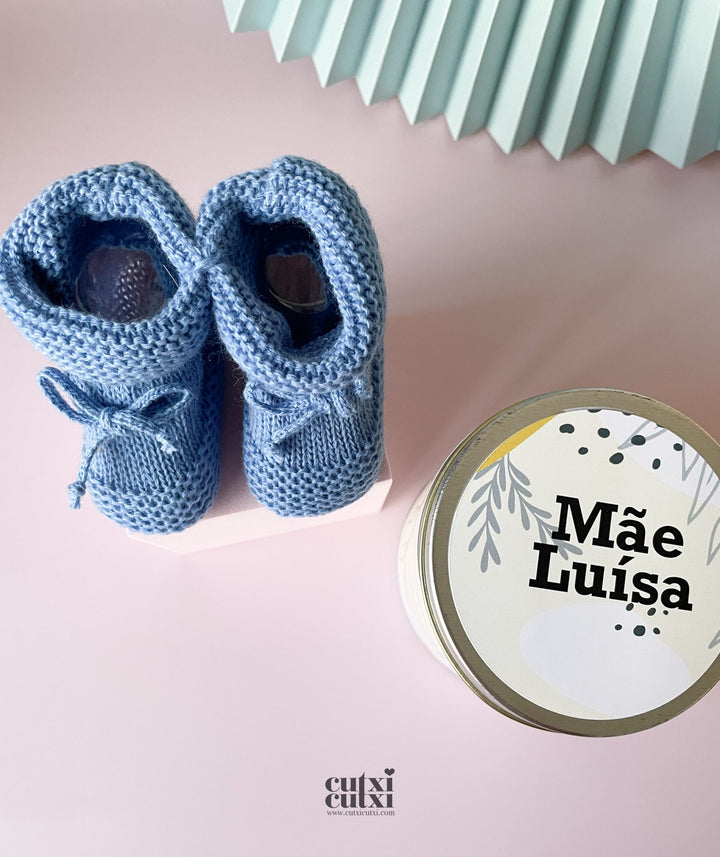 Anúncio Revelação Surpresa com Sapatinho de Bebé