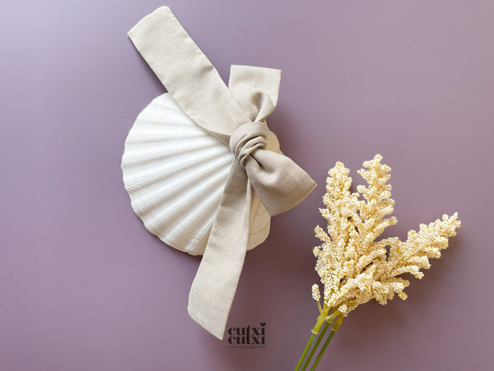 Concha para Batismo coleção PURE Linho