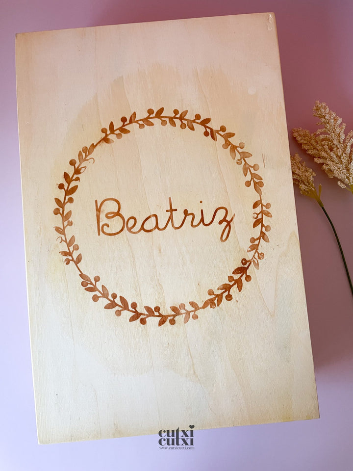 Caixa Batizado NATURE PREMIUM para vela toalha concha e roupa