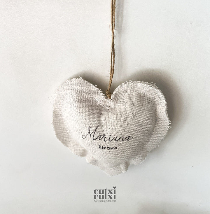 Memórias em Coração - lembrança de batismo
