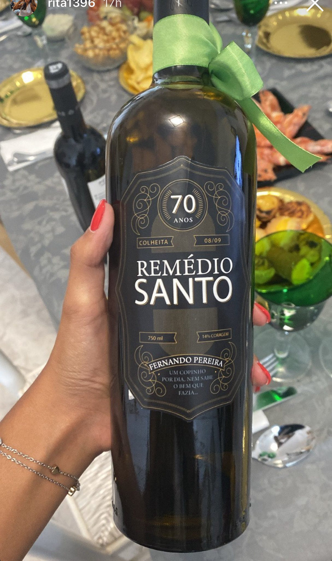 Rótulo para Garrafa CELEBRAÇÃO Remédio Santo