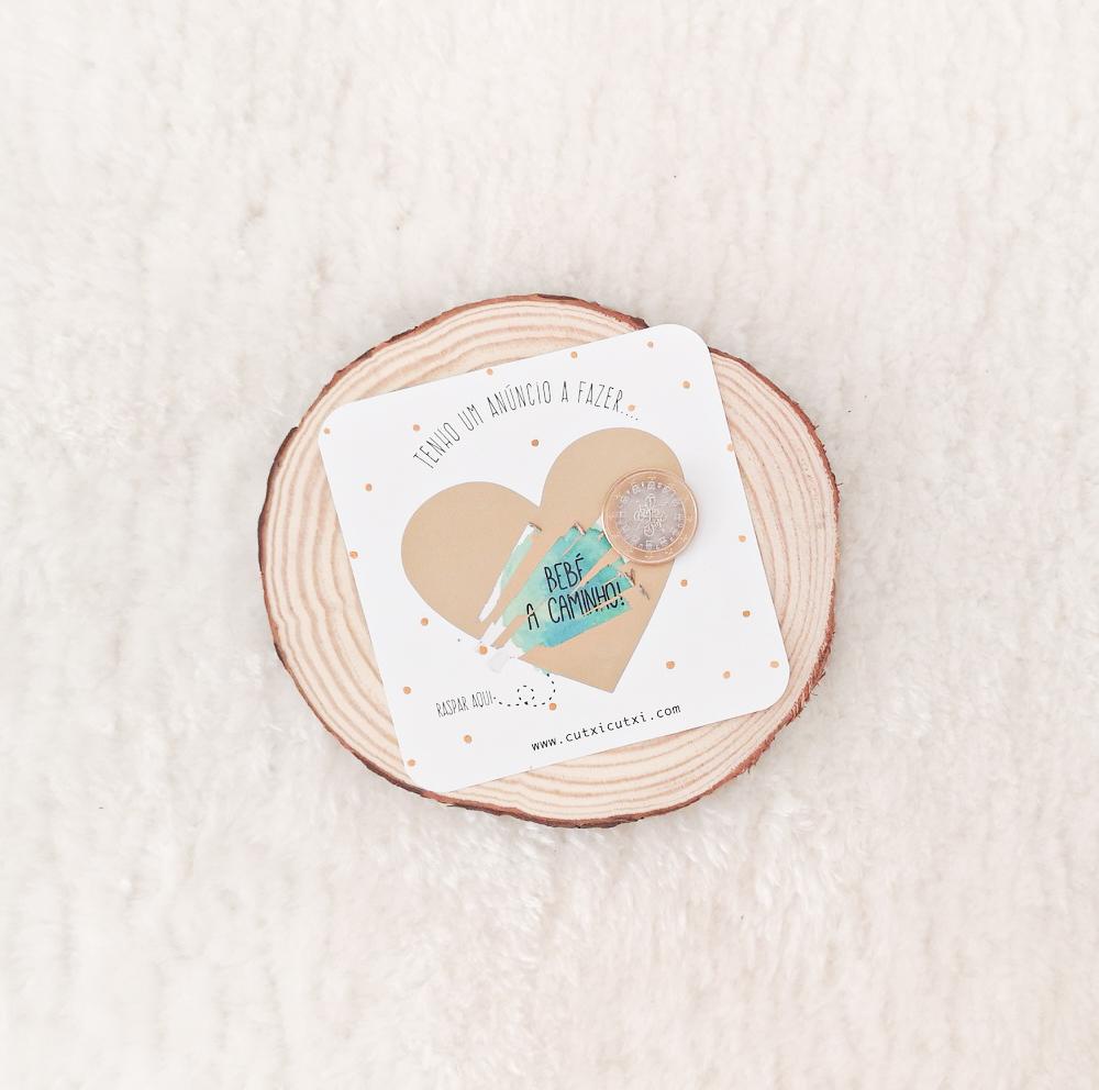 Anúncio em Raspadinha com Caixa - Aguarela Verde