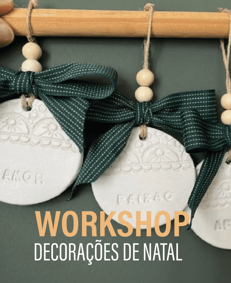Workshop de Enfeites de Natal em cerâmica fria (inclui 2 sessões) | 17 outubro e 24 de outubro