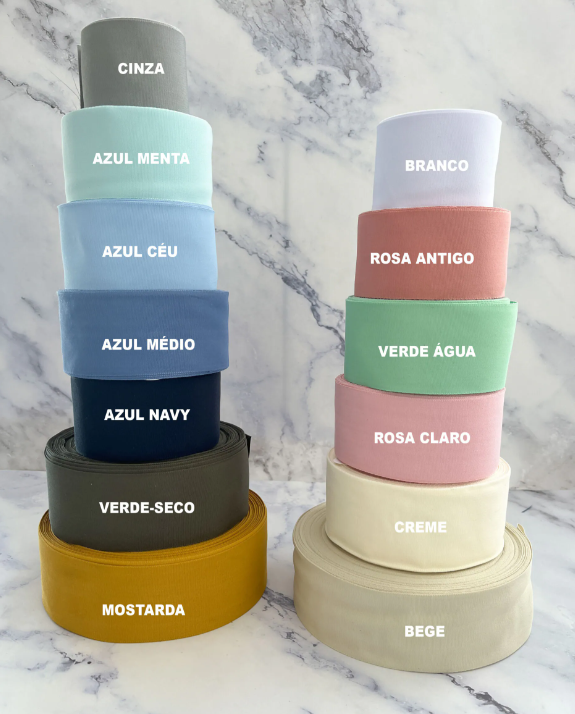 Conjunto Batizado DIVINE NATURE com Vela Concha Toalha Bordada e Caixa média - Gorgurão