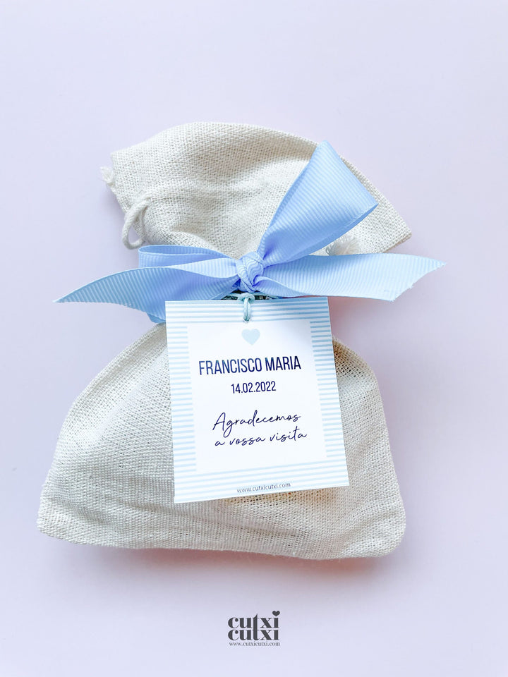 Saquinho de alfazema - Lembrança Batizado