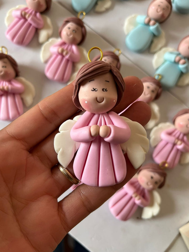 Anjos da Guarda em Porcelana, Feitos e Personalizados à Mão