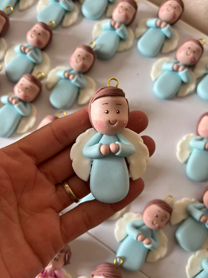 Anjos da Guarda em Porcelana, Feitos e Personalizados à Mão