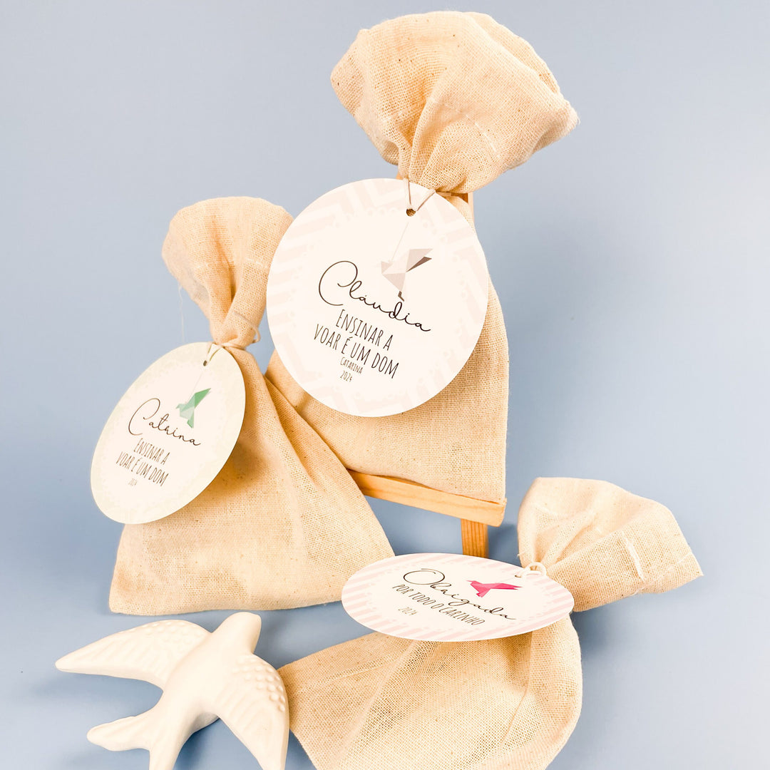 Andorinha Perfumada com saco | Lembrança Educadores e Professores