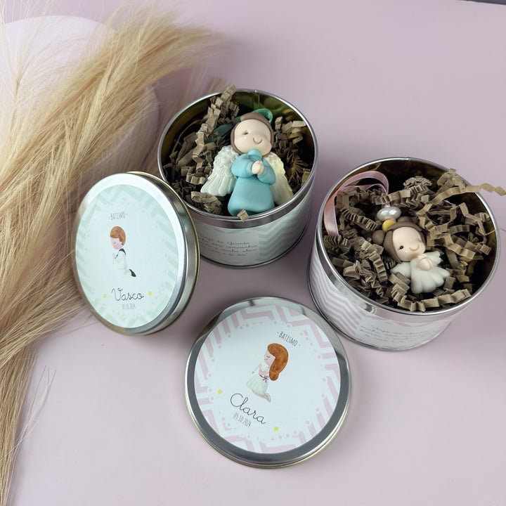 Anjos da Guarda em Porcelana, Feitos e Personalizados à Mão