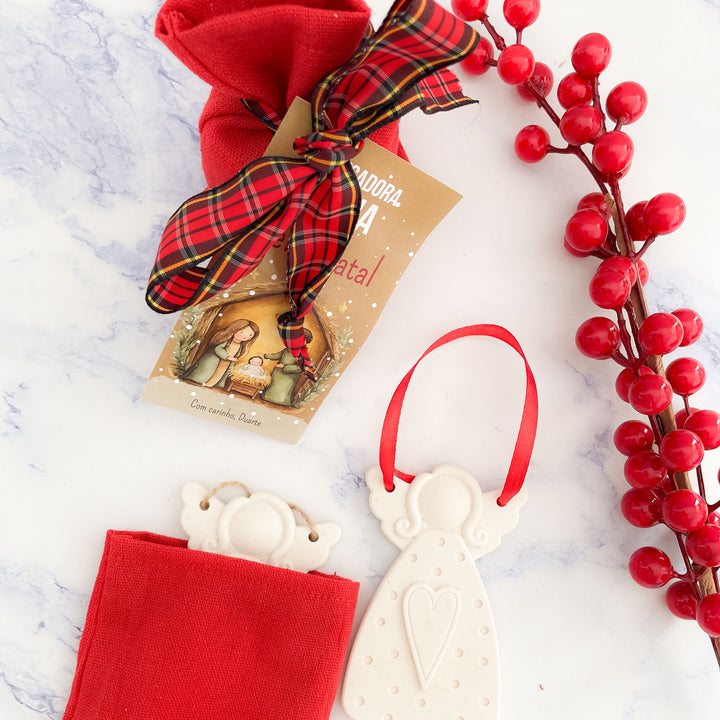 Anjo Natalício Artesanal ✨🤍 | Presente de Natal