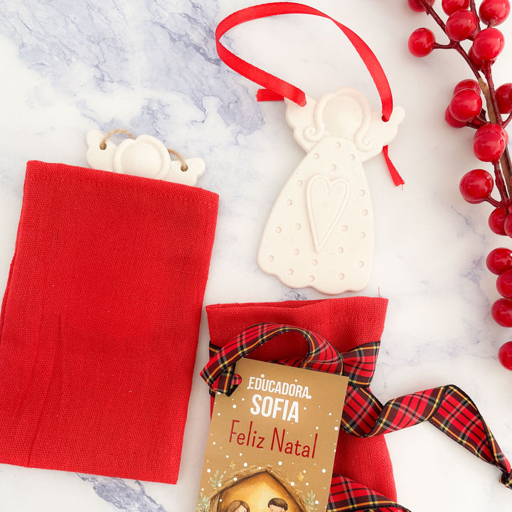 Anjo Natalício Artesanal ✨🤍 | Presente de Natal