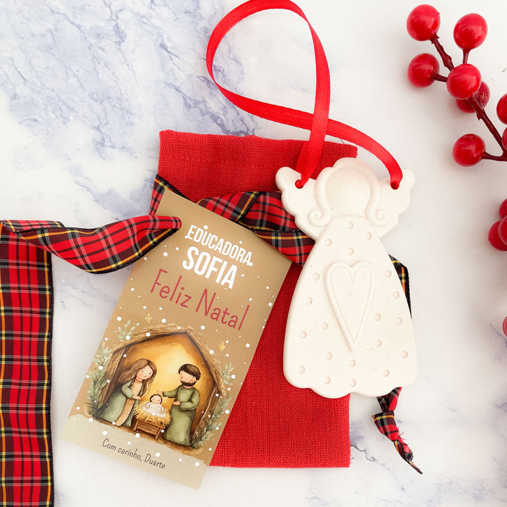 Anjo Natalício Artesanal ✨🤍 | Presente de Natal