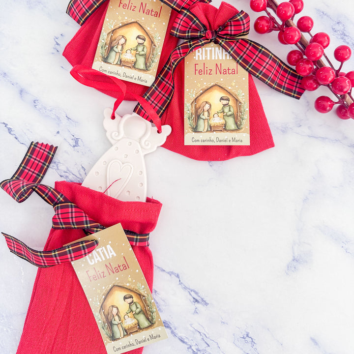 Anjo Natalício Artesanal ✨🤍 | Presente de Natal