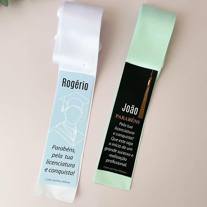 Aplicação para Fitas de Finalista Versão Universitária com oferta de crachá