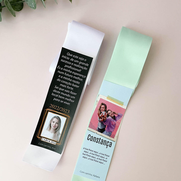 Aplicação para Fitas de Finalista Versão Universitária com oferta de crachá