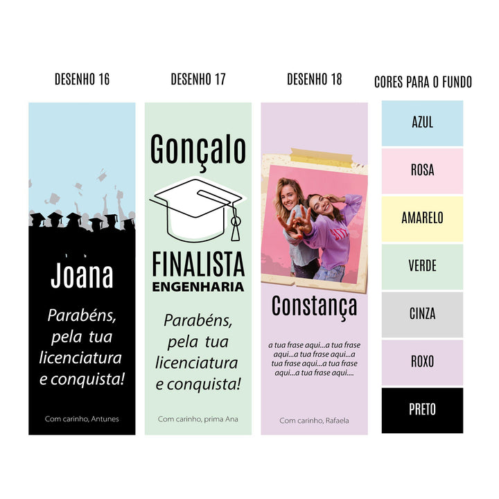 Aplicação para Fitas de Finalista Versão Universitária com oferta de crachá