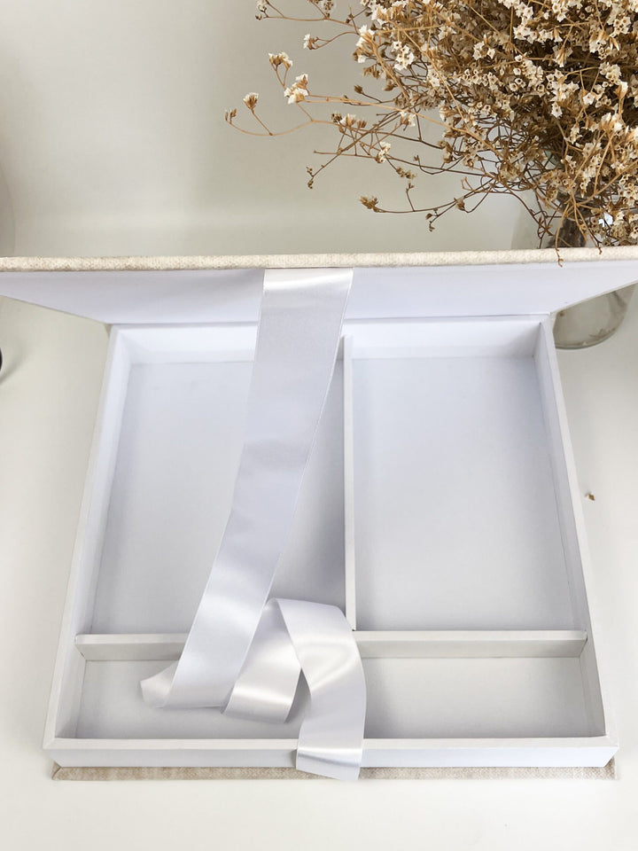 Caixa Batizado VELUDO PREMIUM para Vela Concha Toalha Roupa