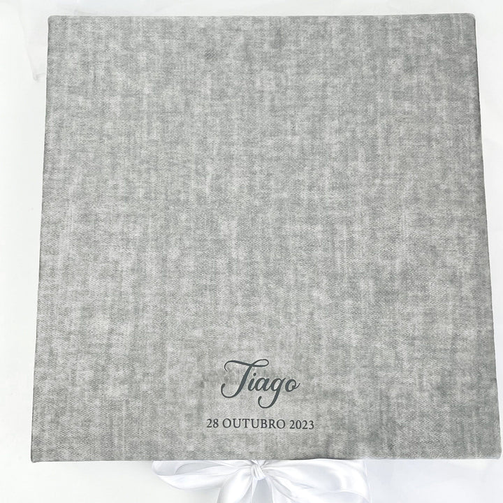 Caixa Batizado VELUDO PREMIUM para Vela Concha Toalha Roupa