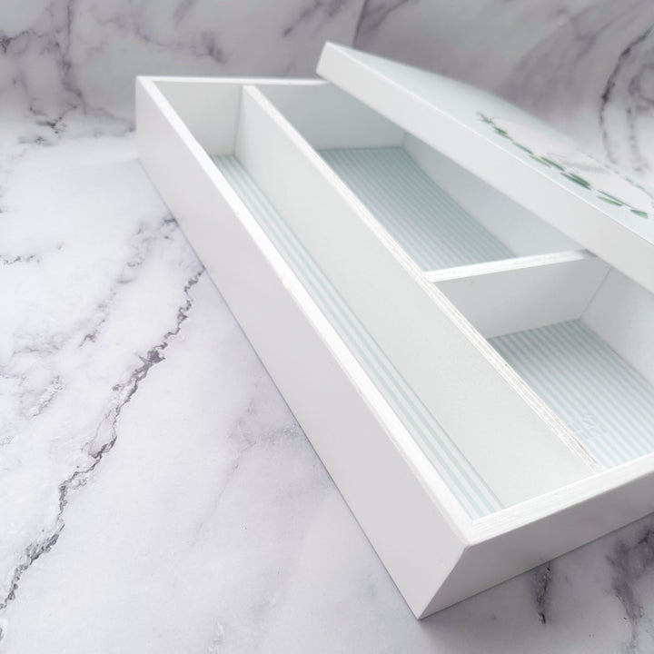 Caixa de Batizado Personalizada - Branca