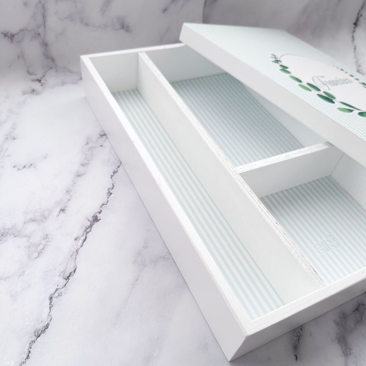 Caixa de Batizado Personalizada - Branca