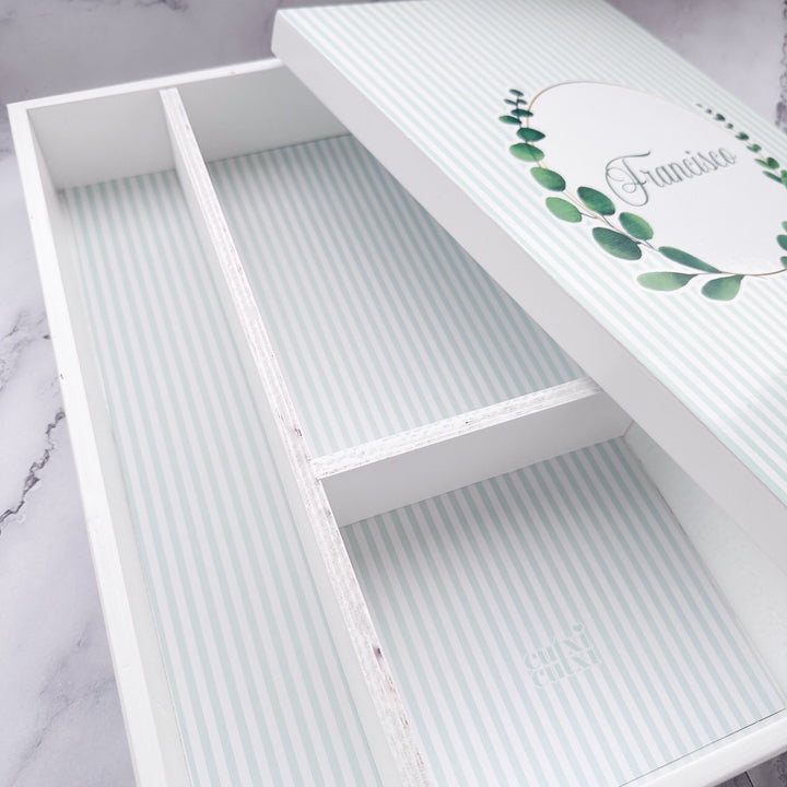 Caixa de Batizado Personalizada - Branca