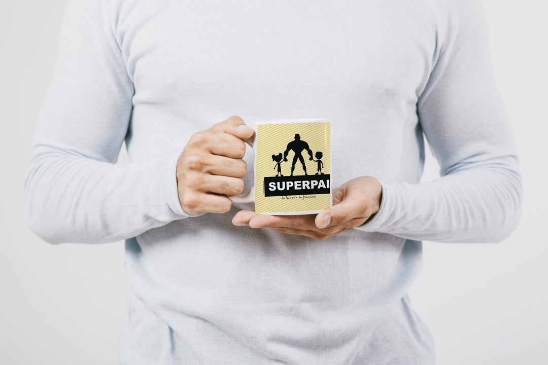 Caneca Super Pai Herói personalizada