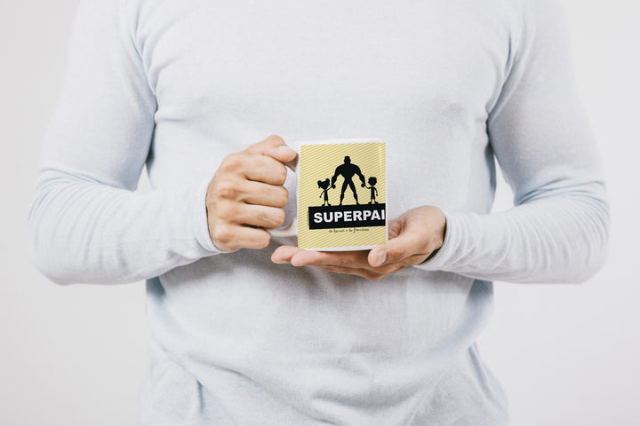 Caneca Super Pai Herói personalizada