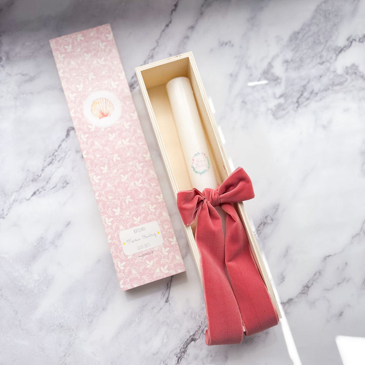 Caixa Batizado Ilustração para Vela