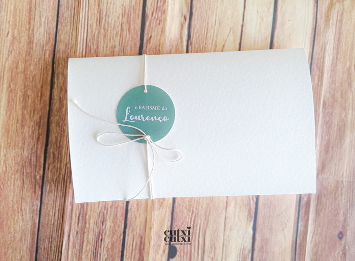 Convite Batizado - Eucalipto