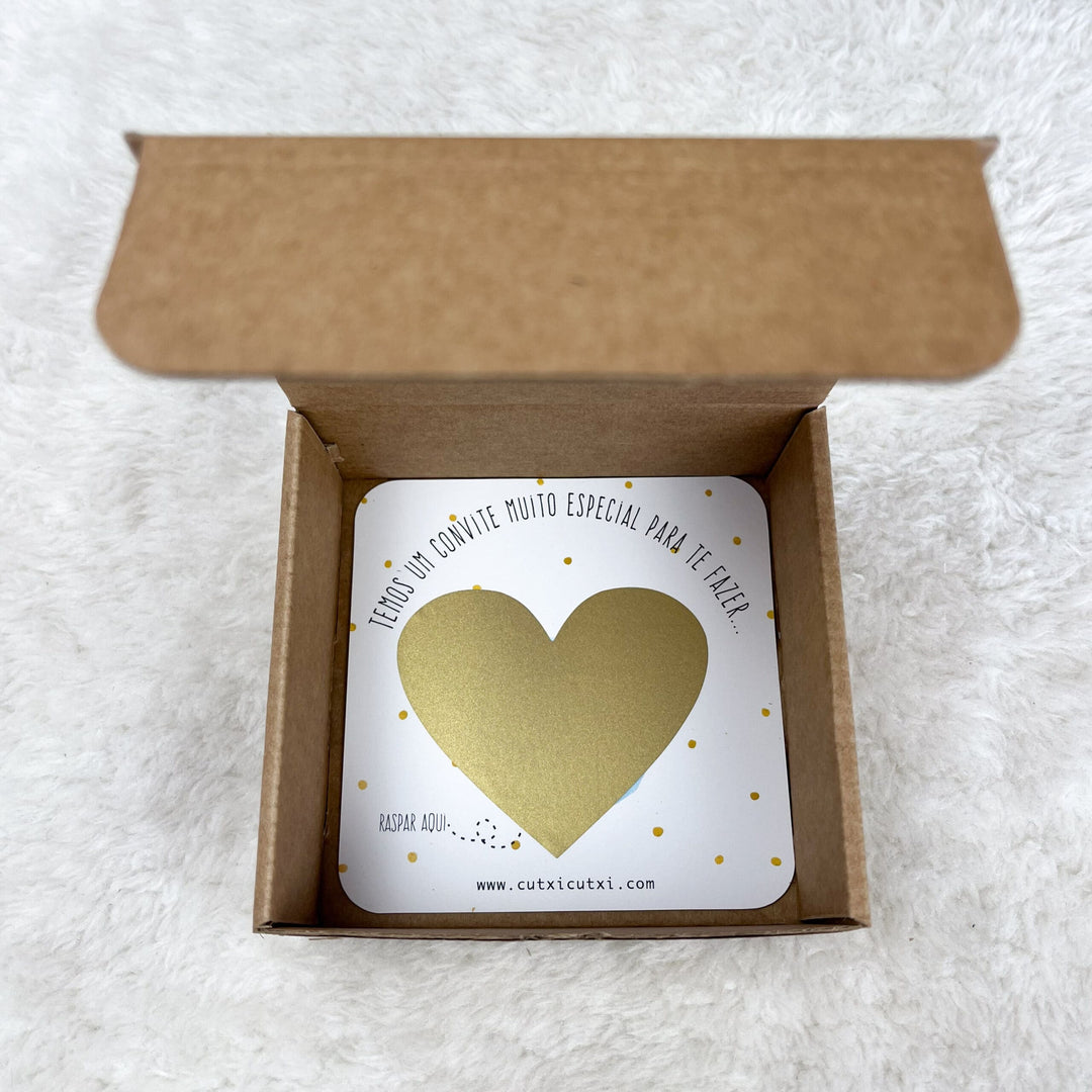 Anúncio em Raspadinha com Caixa - Aguarela Verde