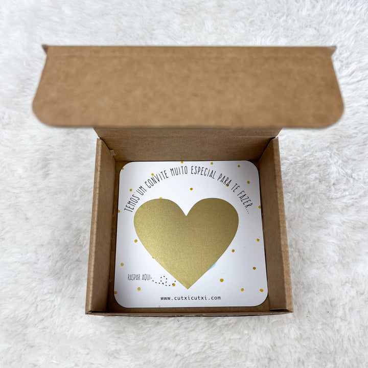 Anúncio em Raspadinha com Caixa - Aguarela Verde