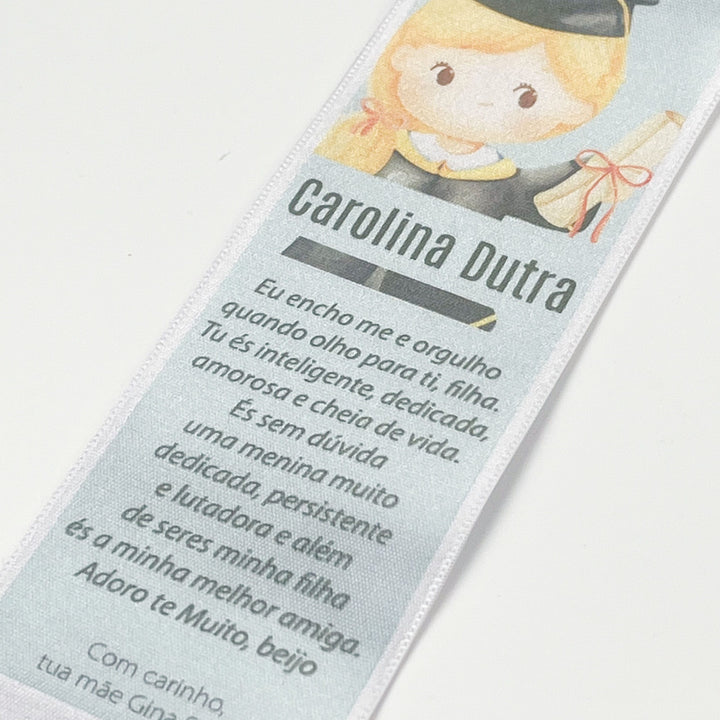 Aplicação para Fitas de Finalista Versão Universitária com oferta de crachá