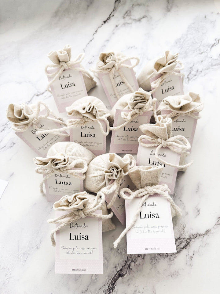 Saquinho de alfazema - Lembrança Batizado