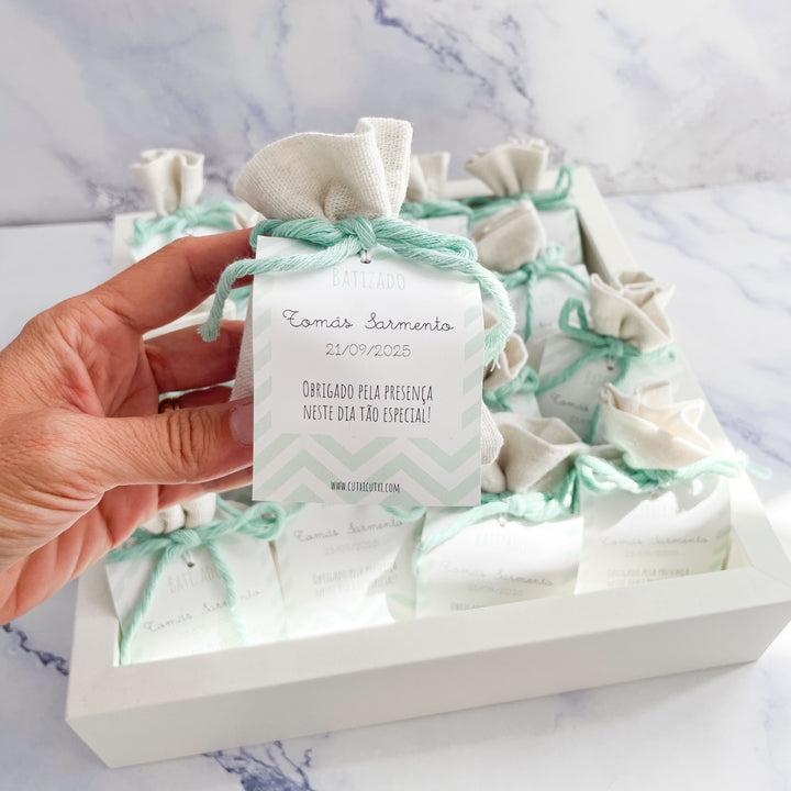 Saquinho de alfazema - Lembrança Batizado
