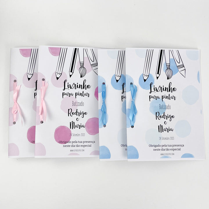 Caderninhos para Pintar Cutxi Cutxi (Ofertas de Aniversário, Batizados)