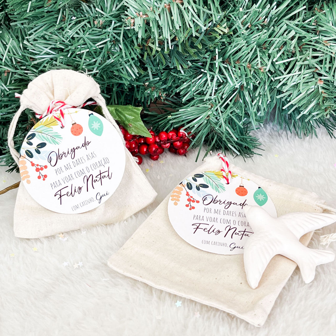 Andorinha de Natal Perfumada Personalizada - Um Sonho de Natal