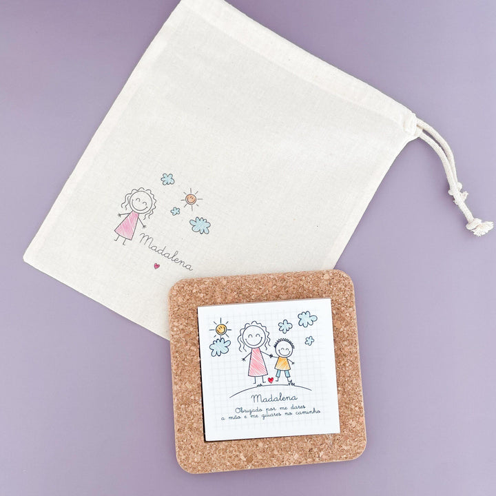 Azulejo com mensagem personalizada (Presente para Docentes, Educadoras, Auxiliares)