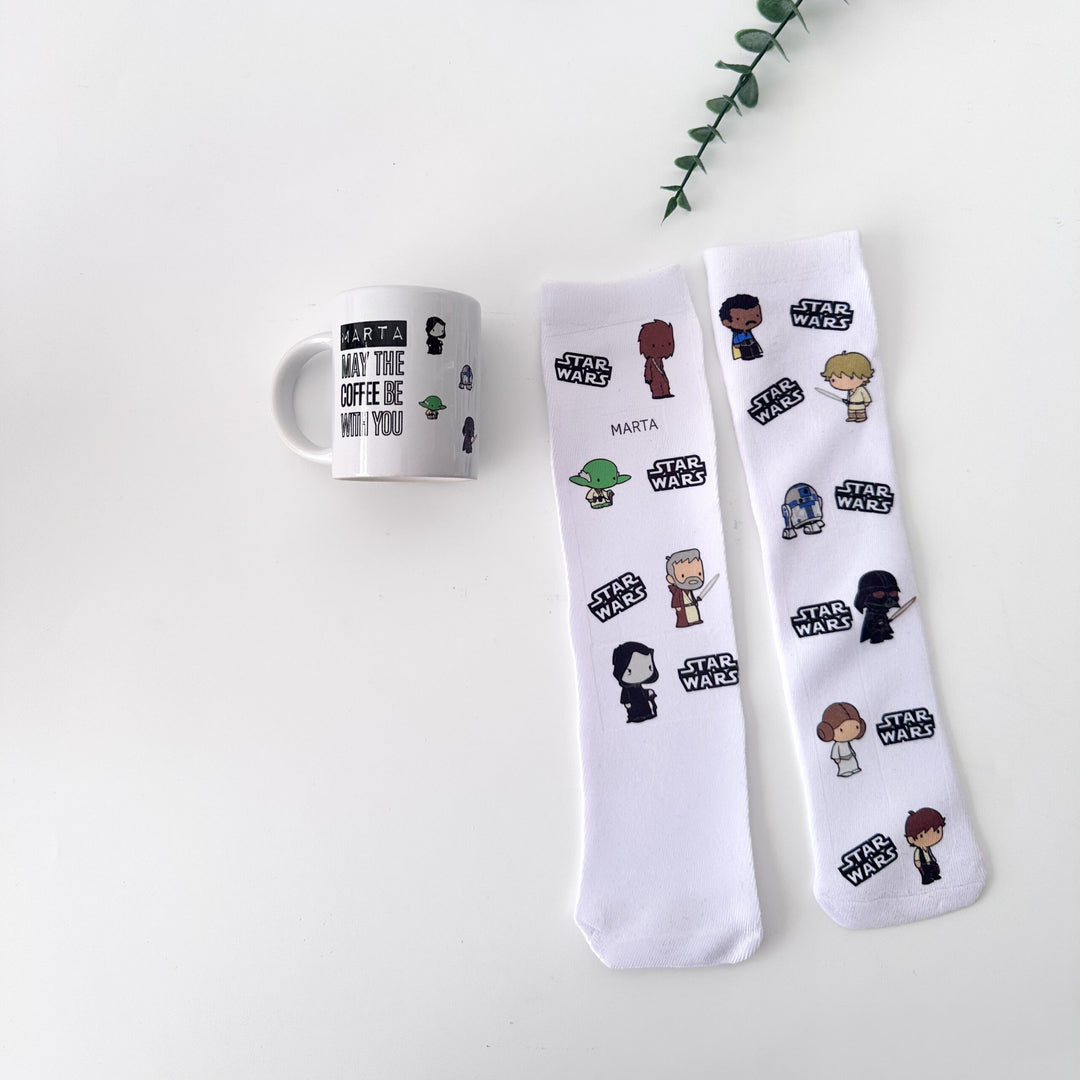 Conjunto Exclusivo de Meias + Caneca Star Wars Edição Especial Natal