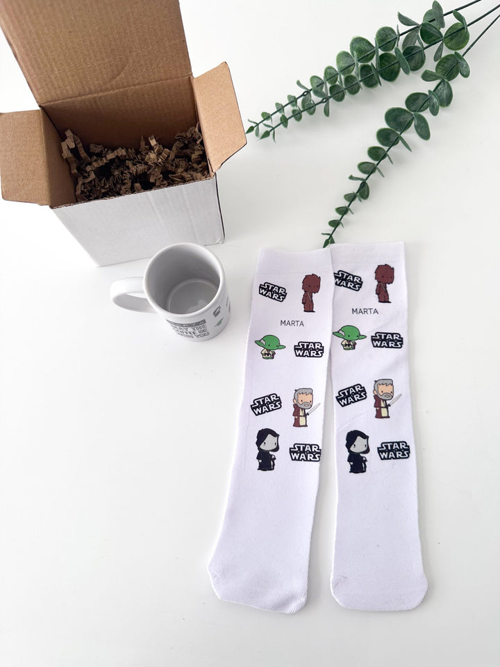 Conjunto Exclusivo de Meias + Caneca Star Wars Edição Especial Natal