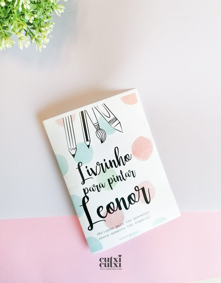 Caderninhos para Pintar Cutxi Cutxi (Ofertas de Aniversário, Batizados)