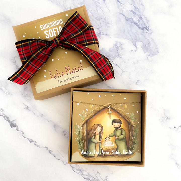 Colar Estrela de Natal Personalizado | Brilhos que Contam Histórias